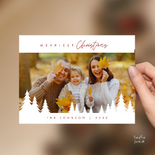 Cartão Postal Moderno Minimalista, Família Mais Alegre Foto de N