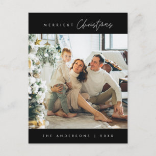 Cartão Postal Moderno Minimalista, Foto de Família de Natal Mais