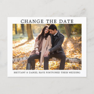 Cartão Postal Moderno Minimalista Simples Alterar A Foto Da Data