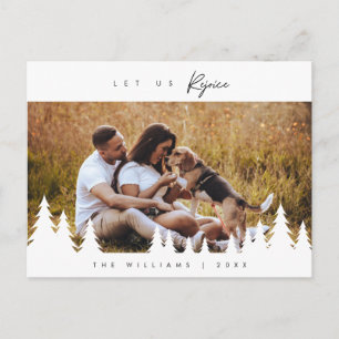 Cartão Postal Moderno Minimalista, Vamos Congratular-Nos, Foto D