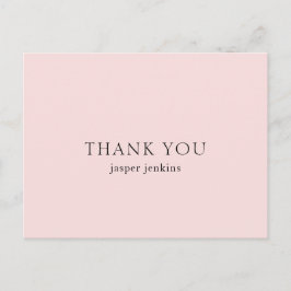 Cartão Postal Moderno Mínimo Rosa Simples