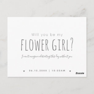 Cartão Postal Moderno Simples Você Será Minha Proposta De Menina