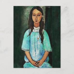 Cartão Postal Modigliani Alice Vintage - Pintura de arte