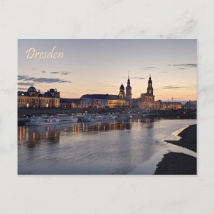 Cartão Postal modo de exibição Dresden Elbe