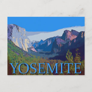 Cartão Postal Modo de Exibição Yosemite com Texto