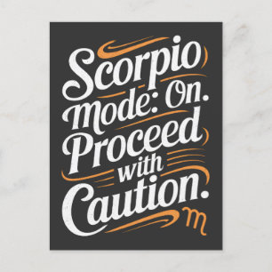 Cartão Postal Modo Scorpio: Ativado. Prossiga com a Citação Engr