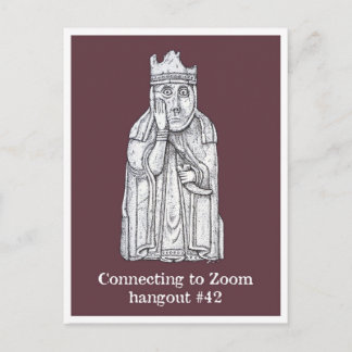 Cartão Postal Modos de bloqueio: Lewis Chessmen - A Rainha