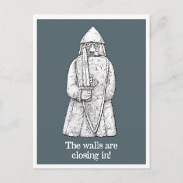 Cartão Postal Modos de bloqueio: Lewis Chessmen - O Berserker