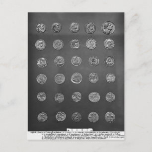 Cartão Postal Moedas bizantinas e romanas do século XX-2010