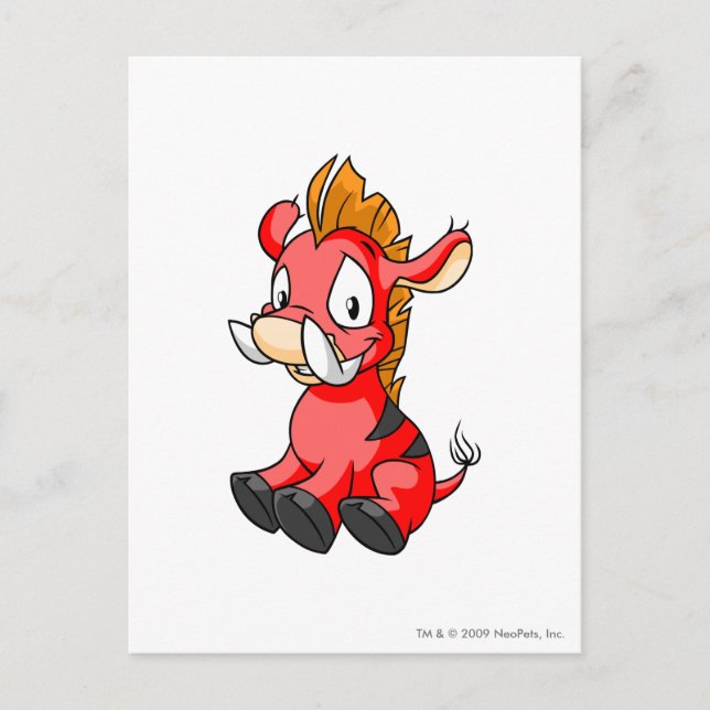 Cartão Postal Moehog Red (Frente)