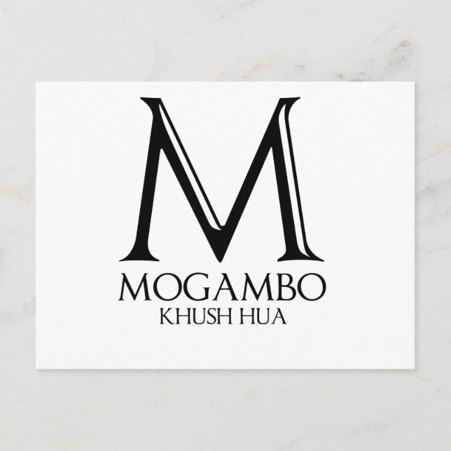 Cartão Postal Mogambo (Frente)