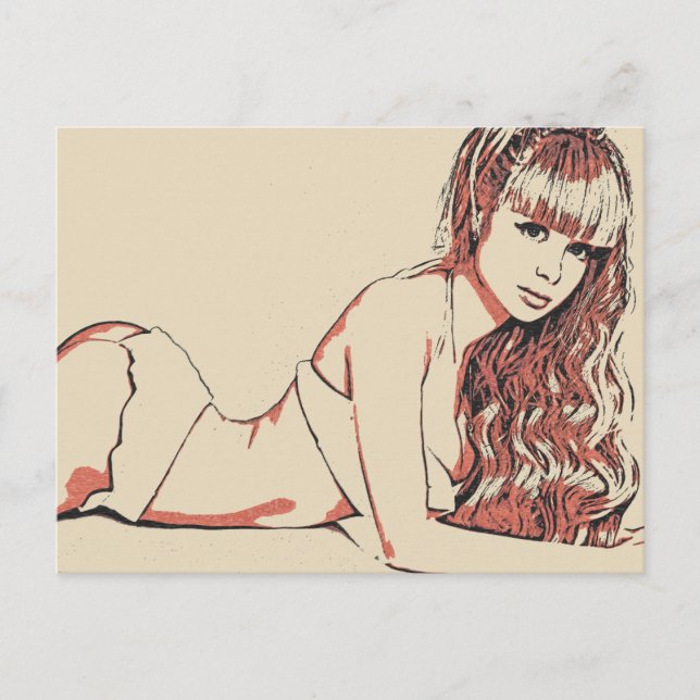 Cartão Postal Moi Lolita - beleza perfeita da beleza (Frente)