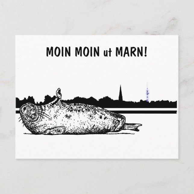 Cartão Postal MOIN MOIN fora MARN! (Frente)