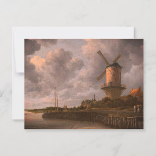 Cartão Postal Moinho de vento em Wijk bij Duurstede: