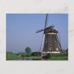 Cartão Postal Moinhos de vento, Leidschendam, Holanda