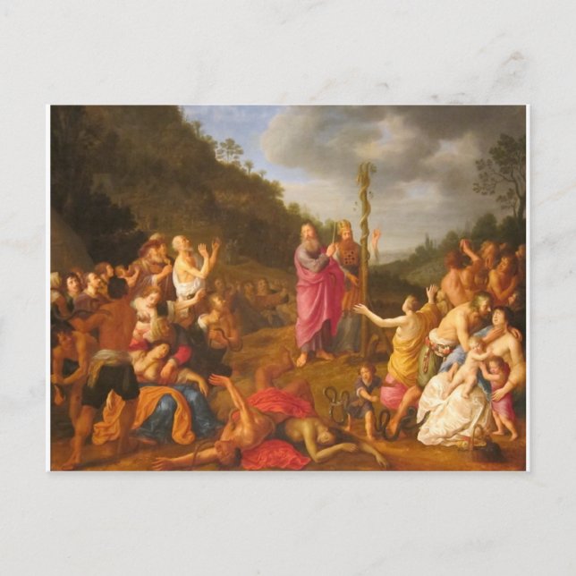 Cartão Postal Moisés e a Serpente Brasileira (Frente)