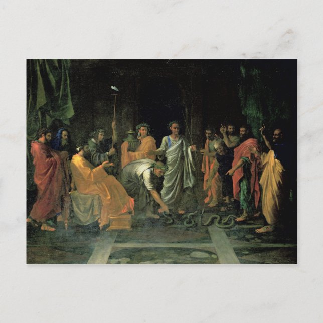 Cartão Postal Moisés e a Serpente Brasileira (óleo na canvas) (Frente)