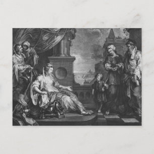 Cartão Postal Moisés trazido para Filha de Faroah, c.1752
