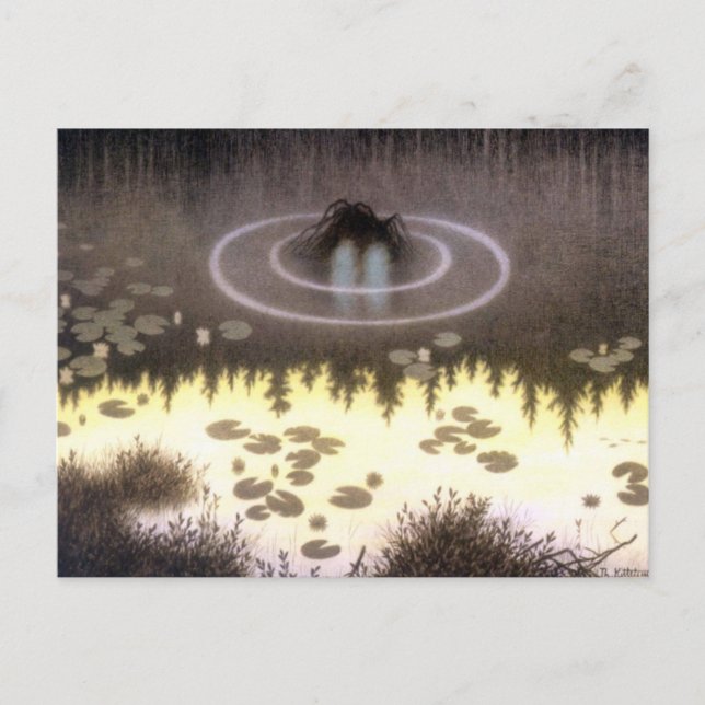 Cartão Postal Mola de Água Mítica Nokken (Frente)