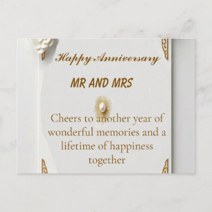 Cartão Postal Moldura de luxo em ouro aquarela clássica