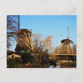 Cartão Postal Molens in Nederlands landschap.