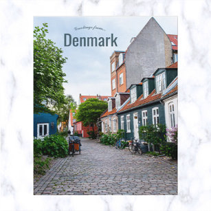 Cartão Postal Møllestien Aarhus Dinamarca