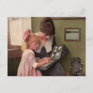 Cartão Postal Momento do álbum de fotos. Início da década de 