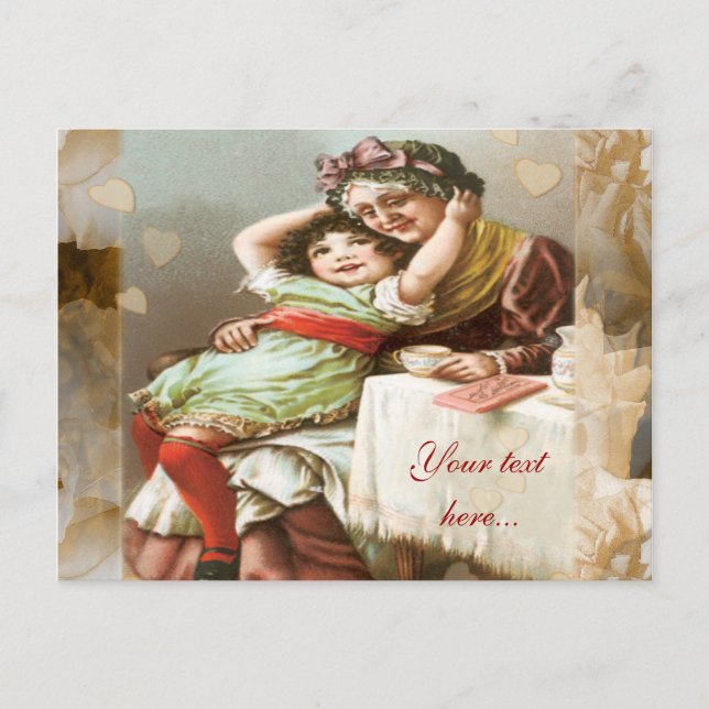 Cartão Postal Momentos com a avó (Frente)