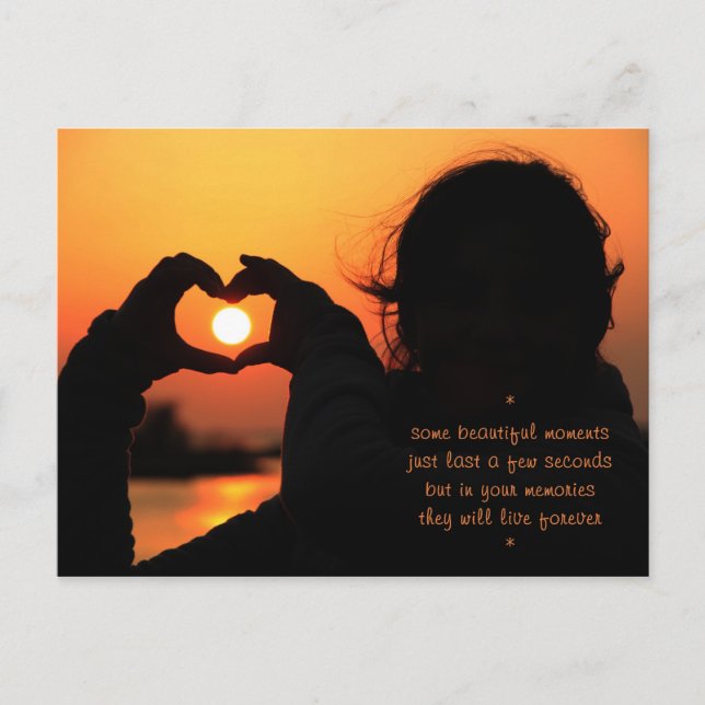 Cartão Postal Momentos Especiais - Amor (Frente)