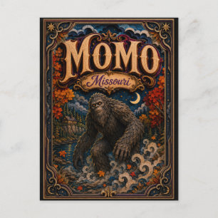 Cartão Postal Momo o Monstro do Missouri Lendas do Missouri Popc