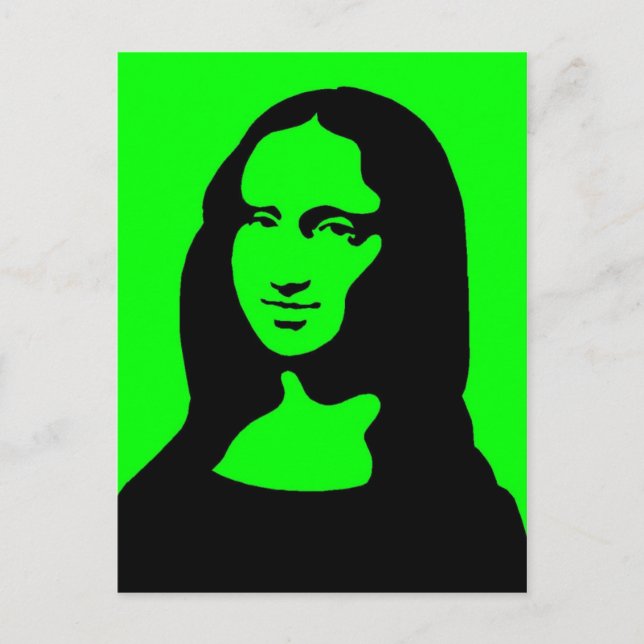 Cartão Postal Mona Colorida (Frente)