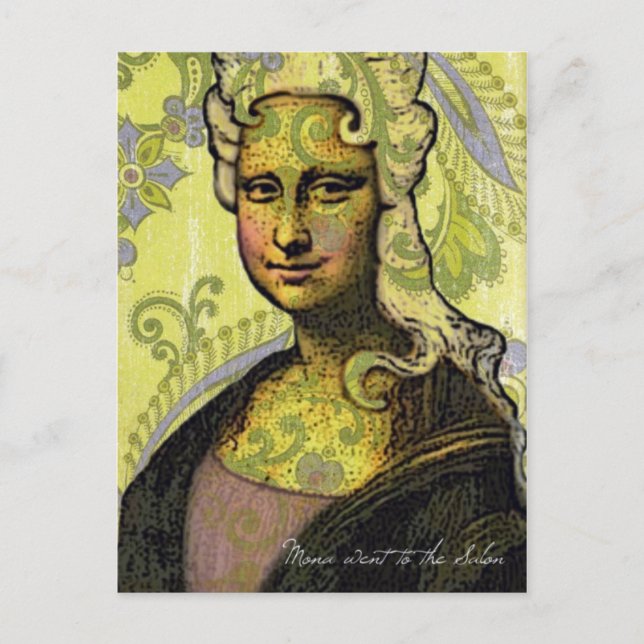 Cartão Postal Mona foi ao Salão (Frente)