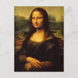 Cartão Postal Mona Lisa