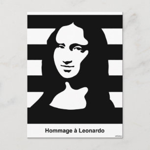 Cartão Postal Mona Lisa