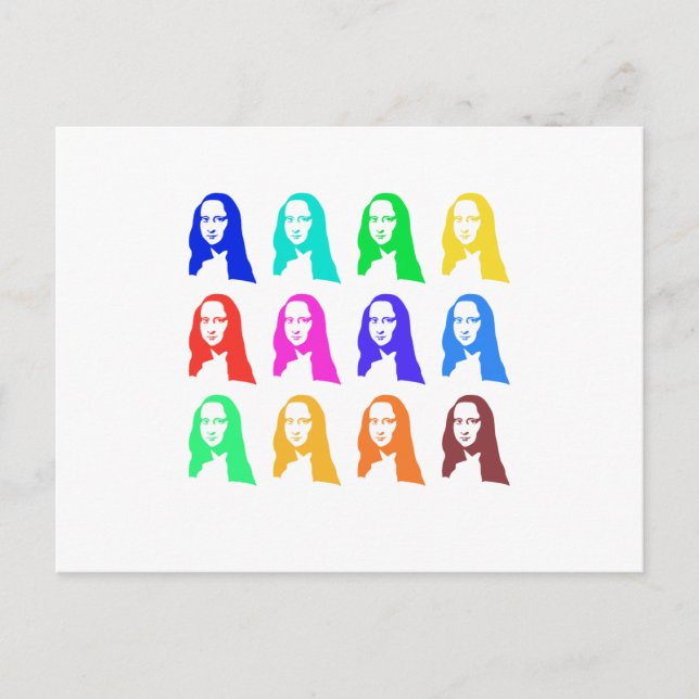 Cartão Postal Mona Lisa (Frente)