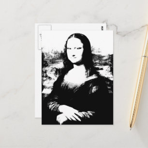 Cartão Postal Mona Lisa