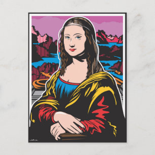 Cartão Postal Mona Lisa