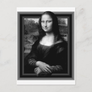 CARTÃO POSTAL MONA LISA 3D