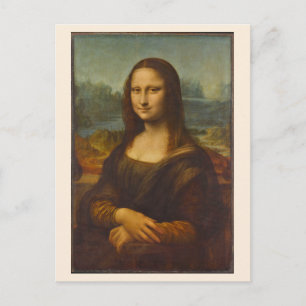 Cartão Postal Mona Lisa de Leonardo da Vinci, Arte Renascentista