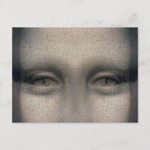 Cartão Postal Mona Lisa Dracula Eyes