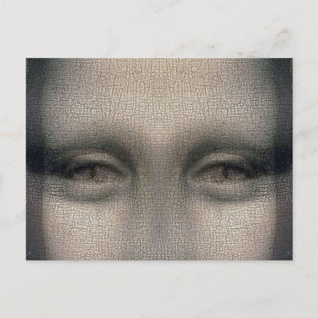 Cartão Postal Mona Lisa Dracula Eyes (Frente)