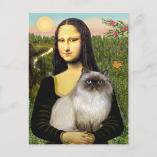 Cartão Postal Mona Lisa - Gato de Himalaia 7