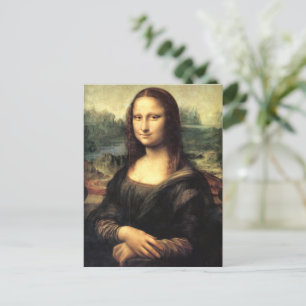 Cartão Postal Mona Lisa Leonardo da Vinci