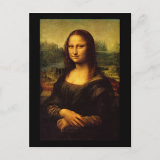 Cartão Postal Mona Lisa Leonardo da Vinci