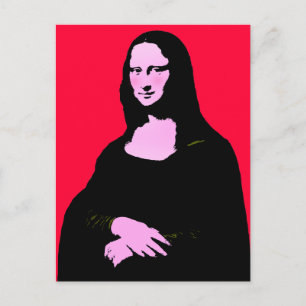 Cartão Postal Mona Lisa Pop Art