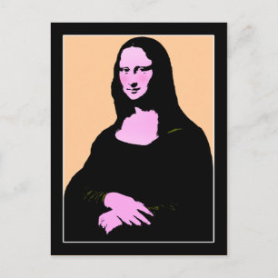 Cartão Postal Mona Lisa Pop Art