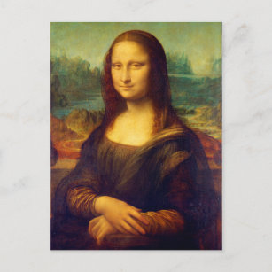 Cartão Postal Mona Lisa por Leonardo Da Vinci