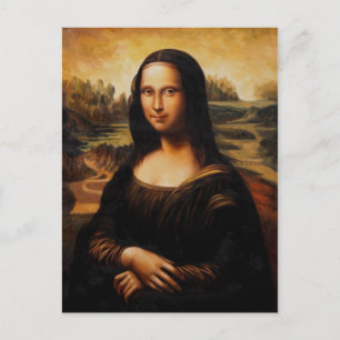Cartão Postal Mona Lisa por Leonardo Da Vinci