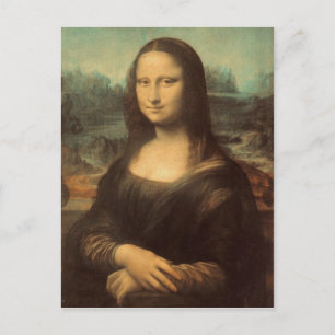 Cartão Postal Mona Lisa por Leonardo da Vinci