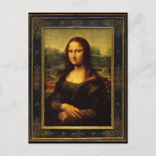 Cartão Postal Mona Lisa por Leonardo da Vinci